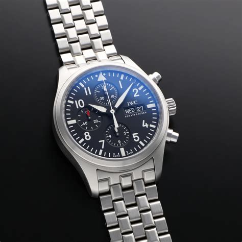 iwc iw371704|IWC Pilot's Watch Chronograph / Bracelet • IW3717 .